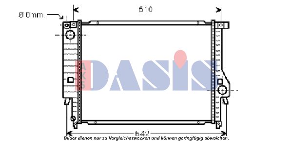 AKS DASIS Radiators, Motora dzesēšanas sistēma 050007N